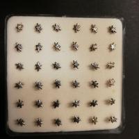 Confezione 36 Orecchini x Naso In Argento 800/925
