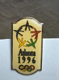 Spilla Atlanta Olimpiadi 1996 tono oro vintage