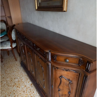 Buffet in legno massello e radica