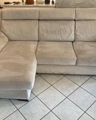Divano sectional in alcantara