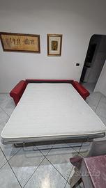 Divano letto 3 posti in pelle