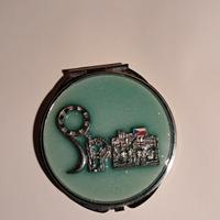 2 specchietti da borsetta (Praha + oro decorato)