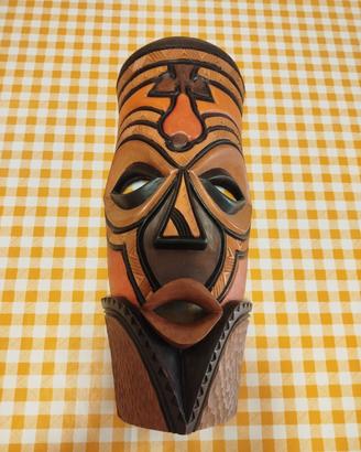 Maschera tribale africana in legno 