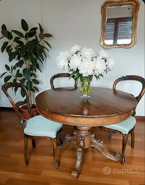 Tavolo antico tondo allungabile – fino a 220 cm