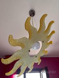 Lampadario, abat jour, orologio da parete per came