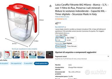 Caraffa brocca laika xxl