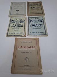 5 LIBRETTI D'OPERE D'EPOCA