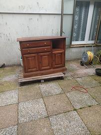 Cassettiera in legno noce