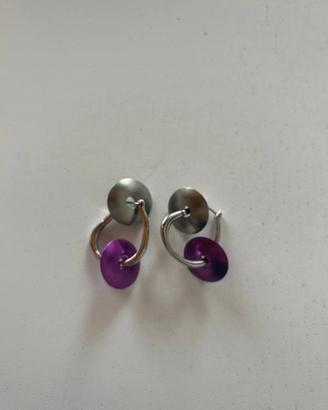 Orecchini Breil vintage in acciaio