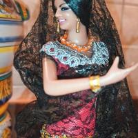 Bambola ballerina di flamenco vintage spagnola Mar