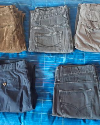 Stock lotto pantaloni uomo varie taglie e colori