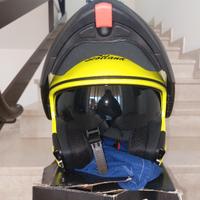 casco moto modulare visiera