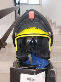 casco moto modulare visiera