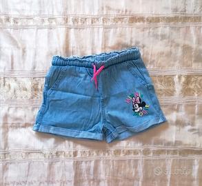 Pantaloncino corto in denim cotone Disney