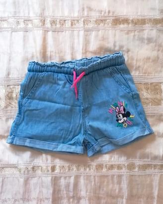 Pantaloncino corto in denim cotone Disney