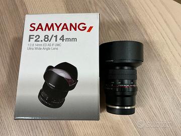 obiettivo SAMYANG 14 mm F/2.8 E mount Sony