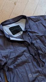 Camicia Sisley Y2K vintage a righe