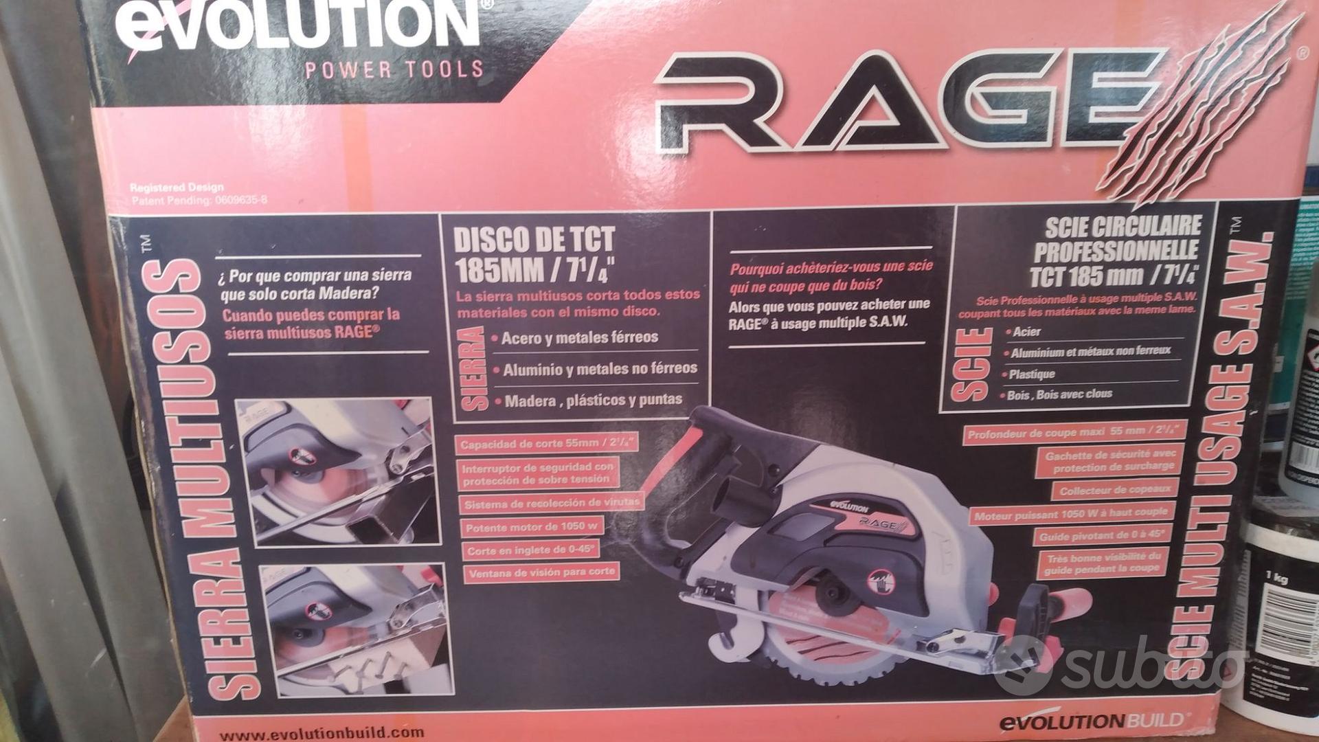 SEGA CIRCOLARE PORTATILE 185MM EVOLUTION RAGE 1 - Giardino e Fai da te ...