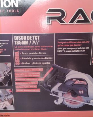 SEGA CIRCOLARE PORTATILE 185MM EVOLUTION RAGE 1