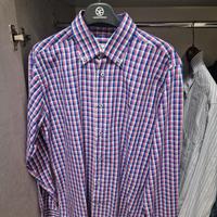 camicia gant a scacchi blu/rosa