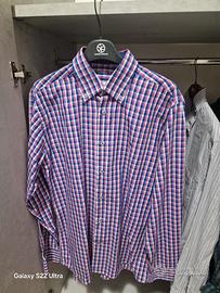 camicia gant a scacchi blu/rosa