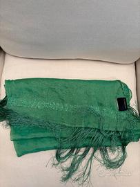 Foulard stola Roberto Cavalli CLASS verde con fran