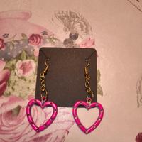 Orecchini pendenti con cuore