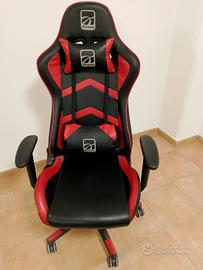 Sedia da gaming Xtreme MX15 Nero/Rosso