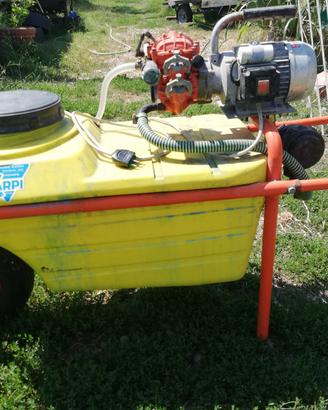 pompa elettrica  con carriola