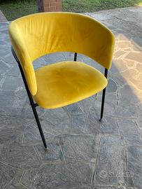 Sedia color giallo