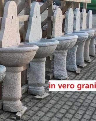 Fontana a muro in pietra giardino
