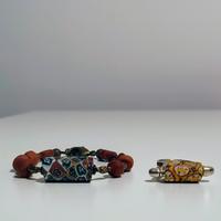 Set di bracciale ed anello in Vetro di Murano 
