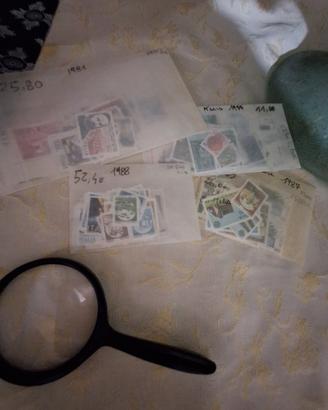 lotto annate francobolli e  libretti 