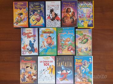 Videocassette VHS Disney/Dreamworks/altro