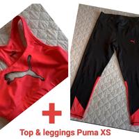 Completo palestra Puma nuovo top e leggins