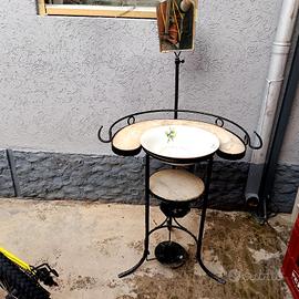 lavabo vintage ferro e marmo 