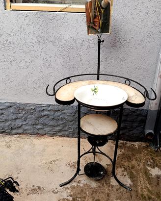 lavabo vintage ferro e marmo 