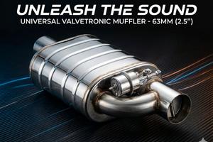 Silenziatore Sportivo 63mm (2.5") con Valvola