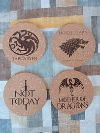 Set sottobicchieri tema House of the Dragon