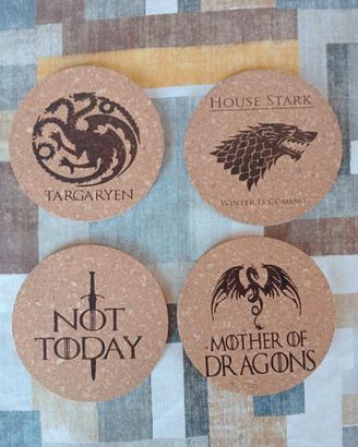 Set sottobicchieri tema House of the Dragon