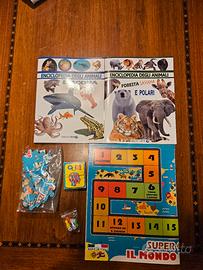 Set giochi e libri animali