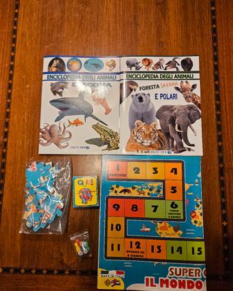 Set giochi e libri animali