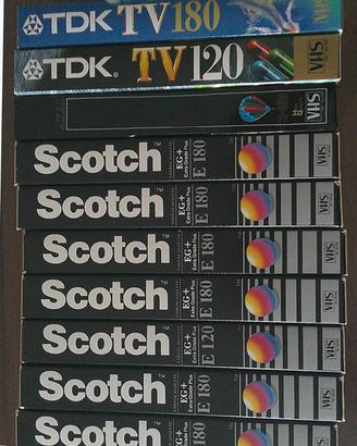 Videocassette VHS non usate
