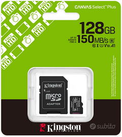 MICROSD 128GB KINGSTON 150MB/s NUOVA SIGILLATA NEW