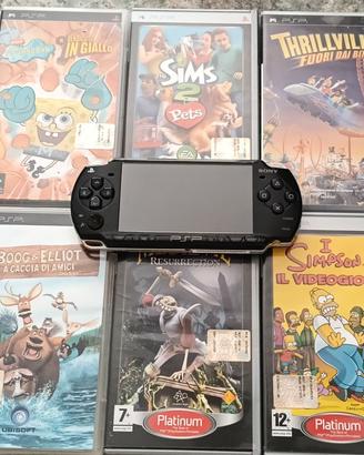 PSP-2004 Piano Black SLIM & LITE + Giochi