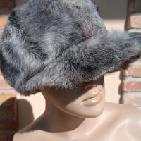 cappello pelliccia unisex grigio 