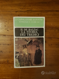 La storia dei tredici, libro De Balzac