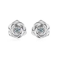 Orecchini a Rosa con Moissanite Certificata