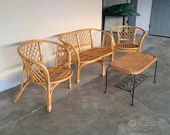 Arredo da giardino in vimini
