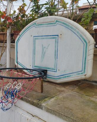 tabellone basket con canestro